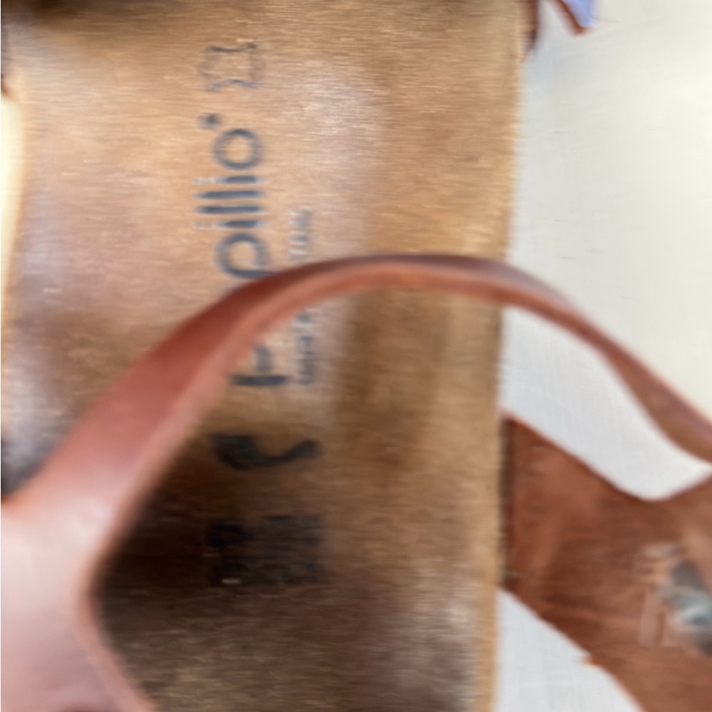 Papillio Brown Leather Sandals - Picture 6 of 10
